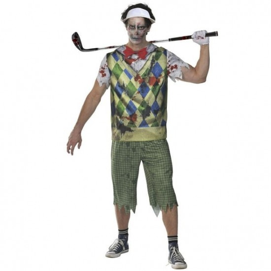 Costume pour adulte de Golfeur Zombie